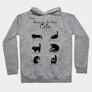 Reason to love cats Hoodie